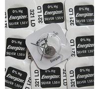 10 x Energizer 321 sr616sw 0% Mercure Piles Montre Oxyde d'Argent pile bouton [Lot de 10]
