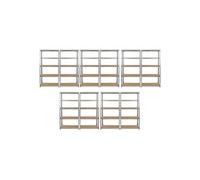 Offre spéciale Monster Racking : lot de 10 rayonnages Galwix pour charges lourdes, rayonnages de stockage, rayonnages de garage, rayonnages en acier, rayonnages industriels, rayonnages d'atelier, rayo