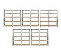 Offre spéciale Monster Racking : lot de 10 rayonnages Galwix pour charges lourdes, rayonnages de stockage, rayonnages de garage, rayonnages en acier, rayonnages industriels, rayonnages d'atelier, rayo