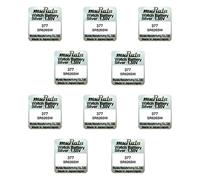 10 X MURATA 377 SR626 AG4 SR626SW Argent Oxyde 0% Mercure Montre Piles [Paquet of 10]