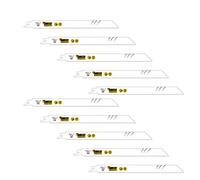 10 x SabreCut SCRS1122HF_10 225mm 10 TPI S1122HF Lames de scie sabre alternative pour coupe rapide du bois et du métal compatibles avec Bosch Dewalt Makita et bien d'autres