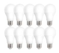 10 x Spectrum Ampoule LED Forme Poire 11,5W=75W E27 Mat 1200lm 6000K Blanc Froid