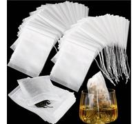 100/200 pièces Sachets de thé jetables avec cordon et scellé - Filtre non tissé pour épices pour infusion de thé - Infusion pratique et sans tracas, Sachets de thé à cordon non tissés, Sachets de thé/
