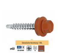 100-250 pcs vis à tôle trapézoïdale vis de perçage auto-perceuses toit...