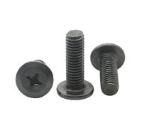 100/40/20 pièces M4 M5 M6 M8 noir en acier au carbone Phillips croix encastré hypoténuse vis à tête plate boulon vers le bas des meubles latéraux(M8x50mm (20pcs))