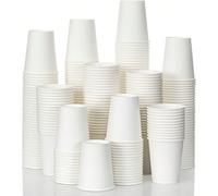 100/50/40/30//25/20/15/10/5pcs Gobelets en papier 9oz, Gobelets à eau, Gobelets à boisson, Gobelets à lait, Gobelets à jus, Convient pour les boissons chaudes et froides, Gobelets à café chaud en papi