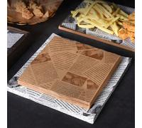 100/50 pièces Papier de cuisson, papier sulfurisé, papier d'emballage pour sandwich, fournitures de cuisson (la position du motif est asymétrique et aléatoire). Idéal pour les fêtes, les vacances d'Ha