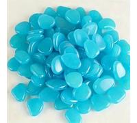 100/500 pièces/sachet, Pierre lumineuse, Pierre décorative pour pots de fleurs et aquariums (0,31 x 0,39 pouces) - 500 pièces - Bleu Standard
