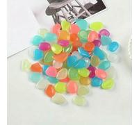 100/500 pièces/sachet, Pierres lumineuses décoratives pour pots de fleurs et aquariums (0,31 x 0,39 pouces) - 100 pièces - Multicolore - Standard