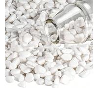 100-500g - Galets de plantes, rochers, pierres de rivière, pour la décoration paysagère, galets blancs, mini pierres décoratives, pierres blanches, paysage de jardin, aquarium, vase, cactus, succulent