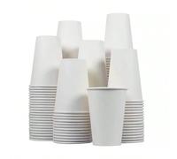 100/56/50/40/30/25/20/15/10 pièces Gobelets en papier de 9 oz, Gobelets à eau, Gobelets à boisson, Gobelets à lait, Gobelets à jus, Convient pour les boissons chaudes et froides, Gobelets à café chaud