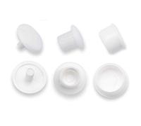 100 Bouchon de recouvrement plastique, blanc, pour alésage