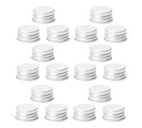 100 Bouchons à Vis en Aluminium Argentés pour Bouteilles | 18 Mm, Réutilisables et Résistants aux Chocs, pour Bocaux en Verre, Usage Extérieur et Salle de Sport