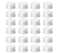 100 Bouchons à Vis Filetés en Aluminium 20mm pour Flacons | Lot de 100 Pièces, Argenté, Réutilisables, Usage Extérieur et Salle de Sport, pour Bocaux en Verre