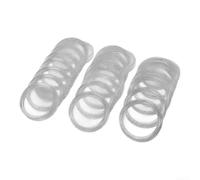 100 Capsules de Rondes Transparentes 33mm en Plastique Coffret | Double coque claire pour visualiser la pièce pour facile à ouvrir et à verrouiller Convient aux pour cuivre argent or