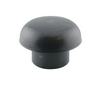 ø 100 chapeau de ventilation pvc gris ardoise - jardiboutique