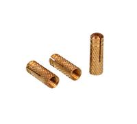 100 chevilles pour matériaux pleins en laiton Semin 12x25mm