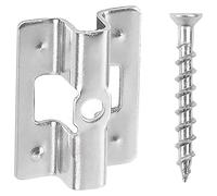 100 clips de fixation pour terrasses en acier inoxydable, avec vis, compatibles avec les matériaux composites bois-plastique (WPC)