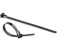 100 colliers de serrage réutilisables, coloris noir - 150 x 7,6 mm