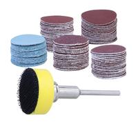 100 Disques de Ponçage 25mm Grain 100/180/240/1500/3000, pour Outil Rotatif | Abrasifs Auto-agrippant Tampon Inclus, Compatible avec Dremel, Fraisage Gravure Meulage Polissage Multifonction Bricolage