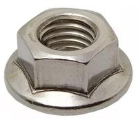 100 Ecrous à Embase Crantée M12 mm - DIN 6923 - ISO 4161 - NFE25-406 - Inox A4 - D-Work