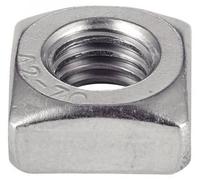 100 Ecrous Carrés M10 mm - DIN 557 - UNI 5597 - Inox A2 - D-Work