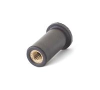 100 écrous EPDM avec insert laiton à tête plate à M4x12,6mm - SCELL-IT - RN0411