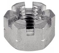 100 Ecrous Hexagonaux à Créneaux M6 mm - DIN 935 - ISO 7035 - NFE27-414 - Inox A1 - D-Work