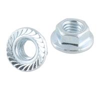 100 écrous hexagonaux embase collerette crantée en acier au carbone Easyfix M5