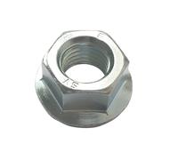 100 écrous hexagonaux embase collerette crantée en acier au carbone Easyfix M6