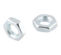 100 écrous plats hexagonaux en acier au carbone Easyfix M6