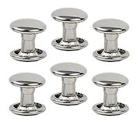 100 ensembles de rivets en acier inoxydable argenté à double capuchon pour cuir, clous tubulaires en métal pour réparations, décoration, accessoires artisanaux pour vêtements en cuir, chaussures, sacs