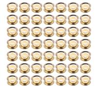 100 Ensembles Œillet Métallique Or 6mm avec Rondelles, Kit | Métal Doré, Intérieur 6mm, Pose Facile, Renfort Solide, pour Toile et Paquet en Tissu