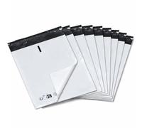 100 Enveloppes Plastiques d’Expédition 15x20 cm, 120 microns qualité Pro - Autocollantes Opaques Indéchirables - Pochettes Colis avec Marquage recyclage LDPE Obligatoire, Emballage Vinted, E-commerce