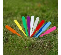 100 étiquettes de jardinage imperméables, outil de décoration de jardinière DIY, étiquettes en plastique pour fleurs, herbes, bonsaï, marqueur de pot, étiquette de semis Green-100PCS