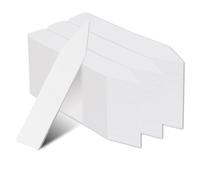 100 étiquettes en plastique, 1,97 x 0,39 pouces, marqueurs de nom de plante de fleur, étiquette de piquet de jardinage réutilisable marqueur de graine, carte de signes pour semis (Blanche)