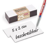 100 étiquettes magnétiques réinscriptibles Magstick® I 10 x 5 cm, blanches I film d'étiquetage magnétique réinscriptible, bandes magnétiques à inscrire I mag_154