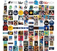 100 feuilles d'autocollants graffiti de groupe de rock britannique, décalcomanies personnalisées imperméables à la mode, fournitures scolaires Polychlorures de vinyle