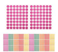 100 Feuilles Pastilles Autocollantes Rondes de Couleur, Papier | Organisation de Dossiers, Application Facile, Forte Adhérence, Usage Bureau et Classe, Lot Pratique pour Marquage