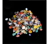 100 g de gravier transparent en cristal naturel réutilisable d'agate multicolore (sept couleurs) - Ornement décoratif pour jardin et aménagement paysager