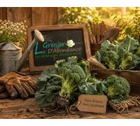 100 graines à semer - Le Grenier d'Abondance - CHOU Brocoli Vert Calabrais - Brassica Oleracea
