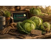 100 graines à semer - Le Grenier d'Abondance - CHOU CABUS - de Brunswick - Brassica oleracea