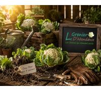 100 graines à semer - Le Grenier d'Abondance - CHOU Fleur des 4 saisons - Brassica oleracea