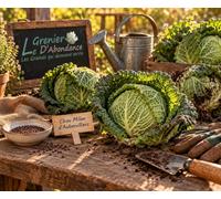 100 graines à semer - Le Grenier d'Abondance - CHOU Milan d'Aubervilliers - Brassica oleracea