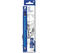 [100/HB-12] STAEDTLER Lot de 12 Crayons Papier Mars Lumograph 100 Mine 2 mm B...