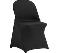 100 housses de chaise pliante extensibles en Élasthanne noir, housses de chaise universelles ajustées, housses de protection amovibles et lavables, pour mariages, vacances, banquets, fêtes, célébratio