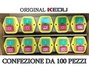 100 Interrupteurs KEDU KJD17B Bipolaire Bouton De Commande Et Sécurité Kjd 17