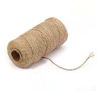 100 M/Rouleau 1,5mm Jute Naturel Corde Ficelle De Chanvre Cordon Fort Corde épaisse Chaîne pour Bricolage Accueil Jardin Décoration
