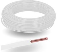 100 mètres de Kalitec H07V-U 1x1,5 mm² blanc dans un carton I PVC ignifuge, conducteur unique 1,5 mm² toronné rigide I 450/750 V I Câble monoconducteur pour le câblage interne de machines et de lumina
