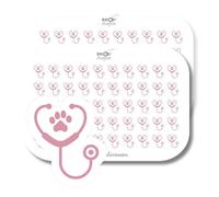 100 Mini Stickers Organisation Quotidienne - Lot de 2 Plaques de 50 Autocollants Planning - Sticker Journée Vétérinaire/Animaux - Agenda, Carnet, Scrapbooking - Format 9 x 13 cm